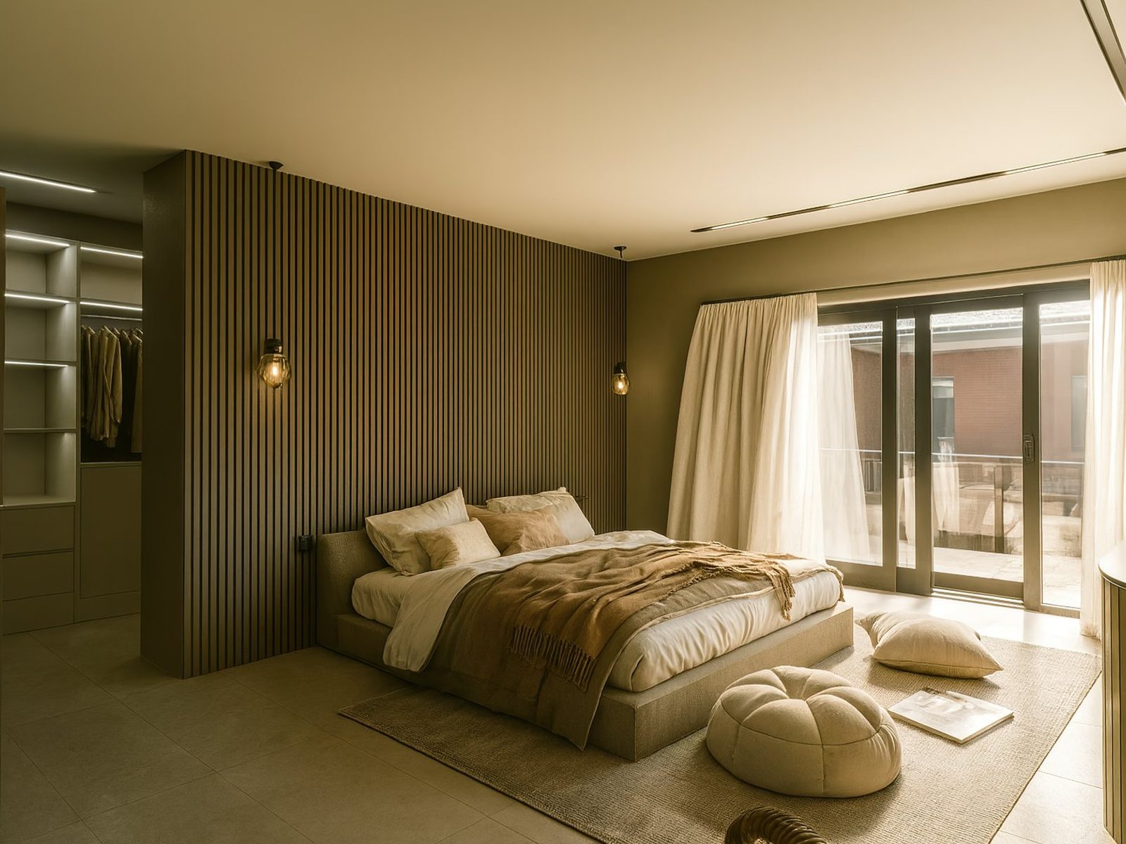 Bedroom two, with its own garden outlook.